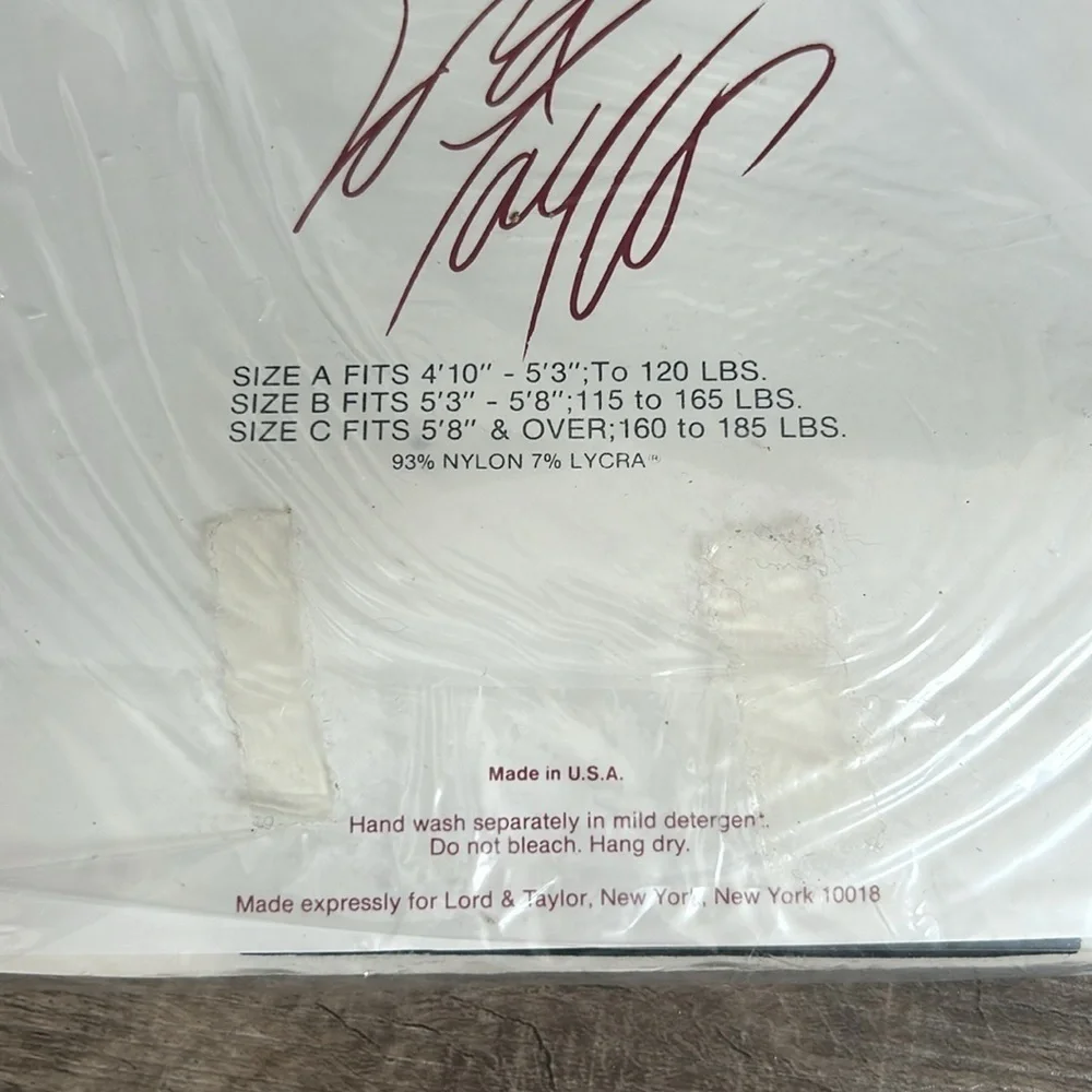 NWT, Lord and Taylor vintage pantyhose